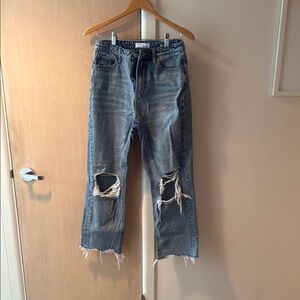 Distressed Blue Women's Jeans